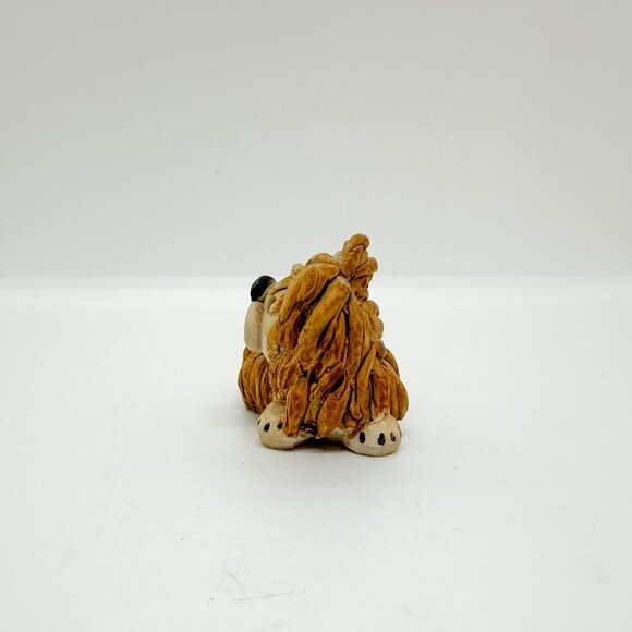 Vintage Peter Fagan Miniature Long Haired Dog Scotland Shaggy Sheepdog Dollhouse - Picture 3 of 7